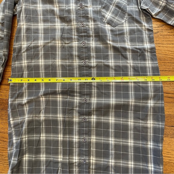 Garnet Hill Long-Sleeve Flannel Shirtdress 100% Organic Pima Cotton - Picture 10 of 10